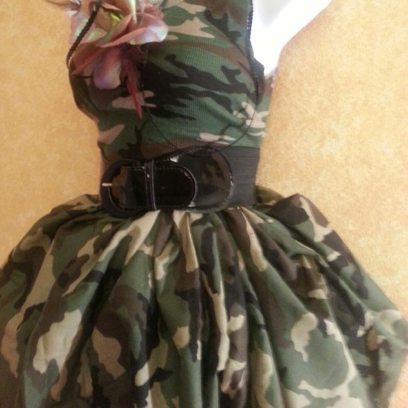 CUSTOM ORDER Sexy Cool Camouflage Tutu Dress Set - Picture 8 of 8